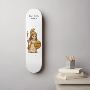 Skate Deusa Atena de Desenho Animado Fofo – Nascida para