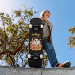 Skate Dia das Bruxas: Fantasmas Fofos e Família de Abóbo