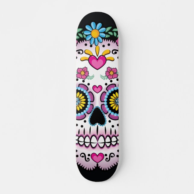 Skate Dia de los Muerto Crânio (Frente)
