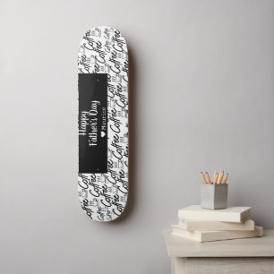 Skate Dia de os pais Moderno Elegante Simples do Café