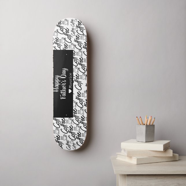 Skate Dia de os pais Moderno Elegante Simples do Café (Arte de parede)