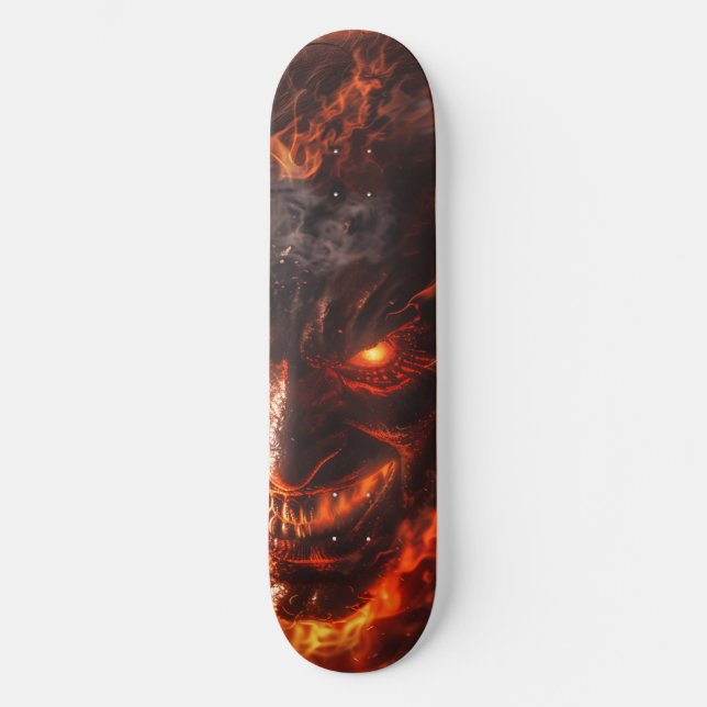 Skate Diabo em Chamas (Frente)