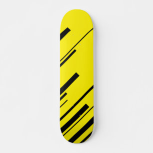 Skate Diagonais em Amarelo e Preto