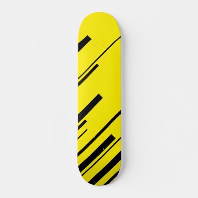 Skate Diagonais em Amarelo e Preto (Frente)