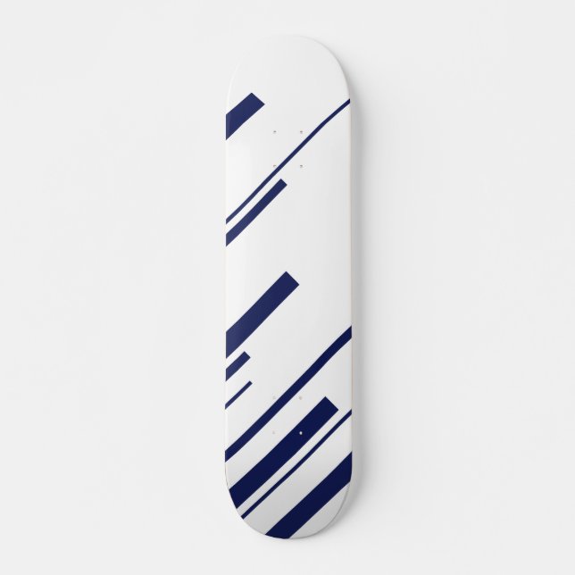 Skate Diagonais em Azul e Branco (Frente)