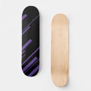 Skate Diagonais em Roxo e Preto