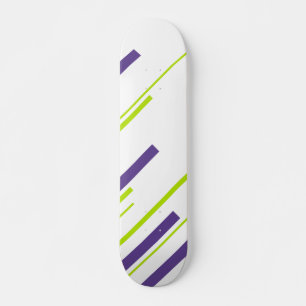 Skate Diagonais em Verde limão e Roxo