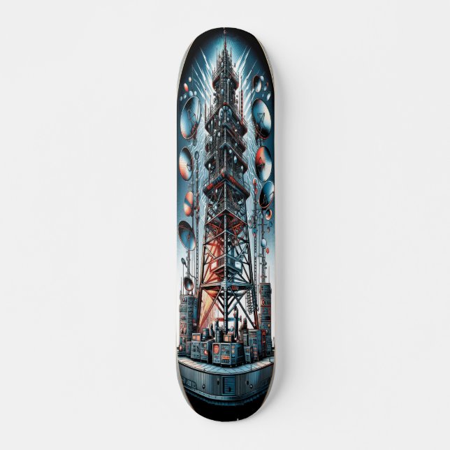 Skate "Dieselpunk Broadcast Tower Deck" (Frente)