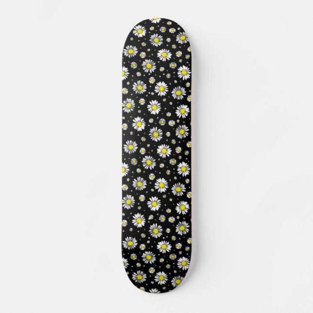 Skate Disias - Tabuleiro Floral Preto (Frente)