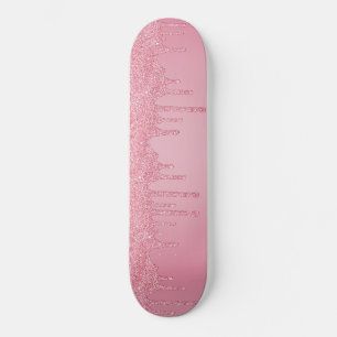 Skate Dissipadores Brilhantes Rosa Legal