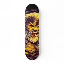 Skate do Airbrush do homem do lobo