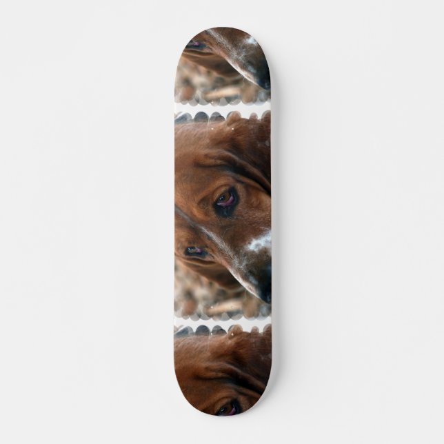 Skate do design de Basset Hound (Frente)