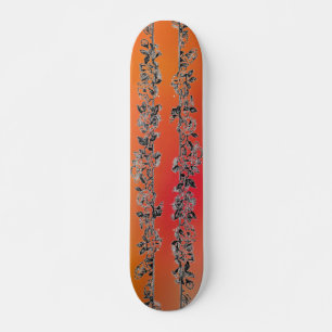 Skate do design floral