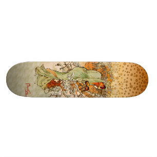 Skate do inverno de Alfons Mucha