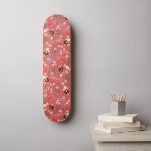 Skate Doce e Salgado Padrão Vermelho