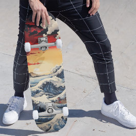 Skate Domínio Japonês em Ondas