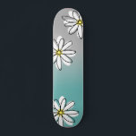 Skate Doodle Ombre Cinza Azul-Anilado Rosa<br><div class="desc">Este design pode ser personalizado escolhendo a opção personalizar para adicionar texto ou fazer outras alterações.</div>