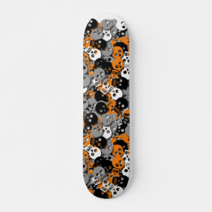 Skate dos confetes do crânio