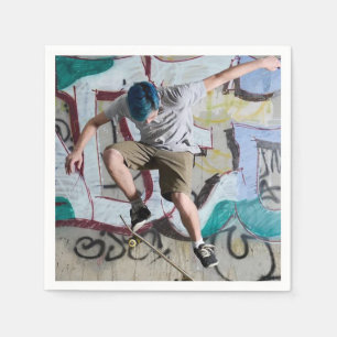Skate dos guardanapo de papel