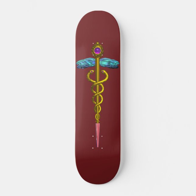Skate DOURADO CADUEUS, Vermelho (Frente)