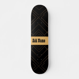 Skate Dourado preto