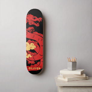 Skate Dragão Chinês Personalizado