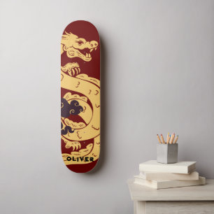 Skate Dragão Chinês Personalizado