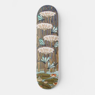 Skate Dragões Água Lírios Marsh Art Nouveau
