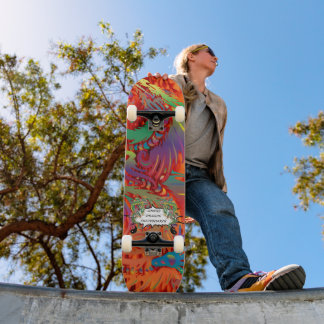 Skate Dragões Coloridos JDS