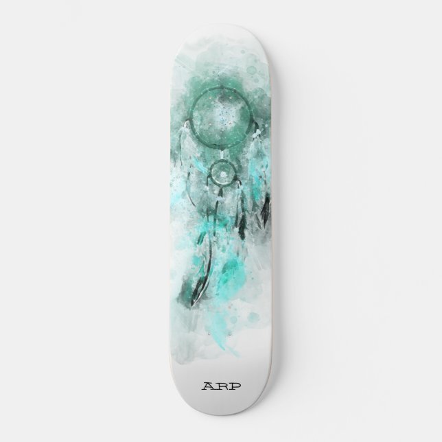 Skate *~* Dream Boho Catcher Tribal Shamanic Aqua Sagrad (Frente)