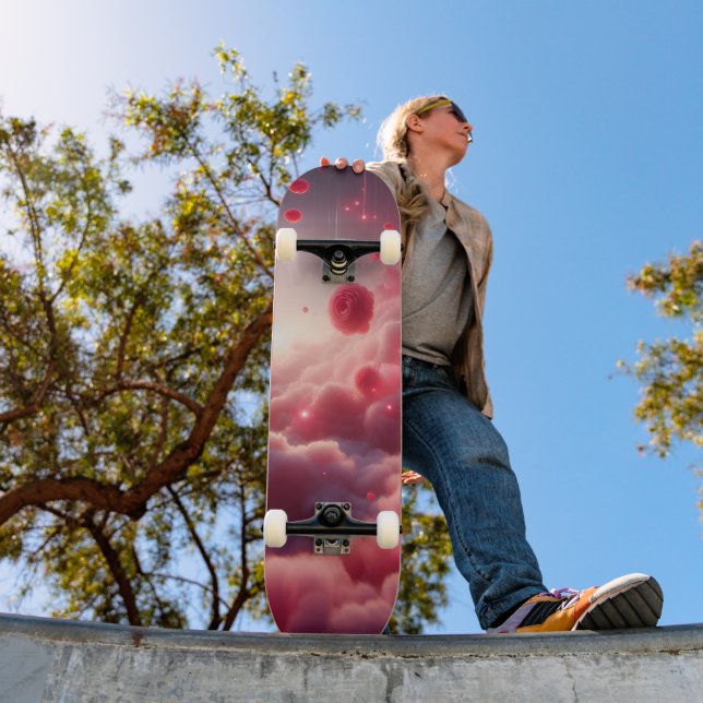 Skate Dreamy Romantic Fantasy Roses Love (Ao ar livre 1)