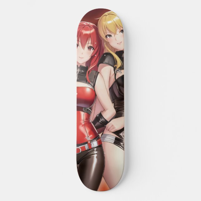 Skate Duas Meninas de Anime (Frente)