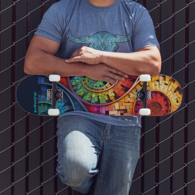 Skate Dubman Faz Design: Espirais de Fibonacci Brilhante (Ao ar livre 3)