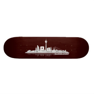 Skate Düsseldorf City Skyline Geschenkidee