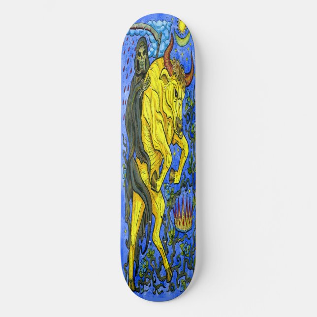 skate Dvil e Dourado Bull (Frente)