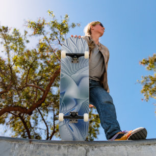 Skate Dynamics Fantasy Abstrato Blue Tones Arte Fractal