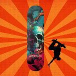 skate é um crânio de Grafite divertido<br><div class="desc">Patinar é sobre divertir-se,  e há algo para todos na nossa área de skate. Um skate fabuloso garantiu que levanta um sorriso! . . Divirta-se com o crânio nativo americano,  patinando nas ruas e no skate,  ou cruzando.</div>