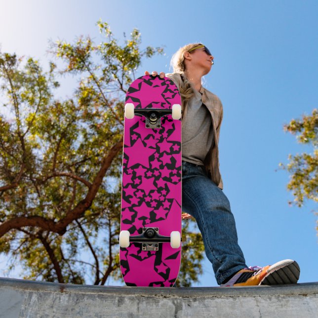 Skate Ebb e Fluxo 2 em Magenta e Preto (Ao ar livre 1)