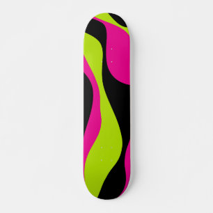 Skate Ebb e Fluxo 4 em Verde limão, rosa quente e preto