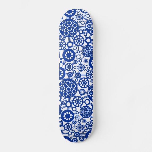 Skate Ecossistema - Marinho em branco (Frente)