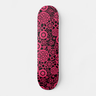 Skate Ecossistema - Neon Red on Black