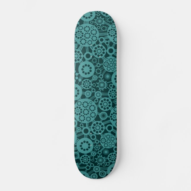 Skate Ecossistema - Verde oceânico em verde escuro (Frente)