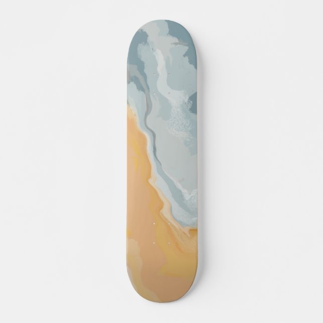 Skate Edição de Verão de Pintura Pastel Abstrata (Frente)
