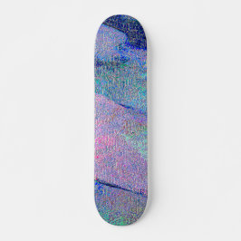Skate Efeito de couro rugoso com tinta vestida, azulado