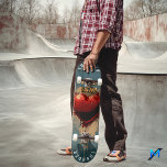 Skate Efeitos Cardíacos e Quadrinhos em Pop de Arte Negr<br><div class="desc">Este andar de skate mostra um poderoso coração de pop com arte com palavras explosivas em quadrinhos,  combinando elementos de grafite retrorreflectores com energia vibrante. Ideal para skatistas com borda rebelde,  este baralho adiciona um estilo dinâmico e de alto impacto a qualquer passeio.</div>