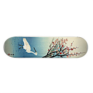 Skate Egret de Okyo do impressão de Woodblock do japon