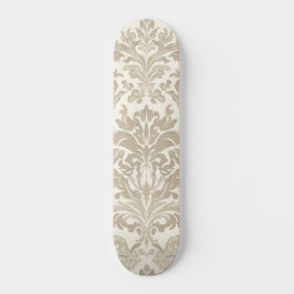 Skate Elegância de Marfim Barroco Damasko Clássico Antig
