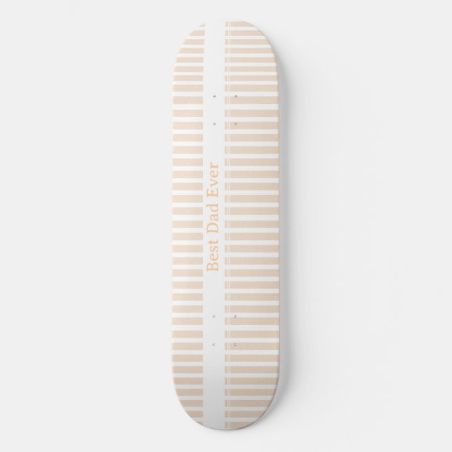 Skate Elegante Personalizado Melhor Pai de Todos com Lis (Frente)
