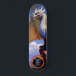 Skate *~* Elemento AP88 Dragão Elemental Fibra Nuvem Céu<br><div class="desc">(Pesquise no código AP88 para localizar itens semelhantes ) Transferência fácil para outros produtos Zazzle. Element DRAGON (DRAGÃO de elemento) com ANEL de FIRE / FLAMES / FLAME e MONOGRAMA INICIAL para seu nome - Mantenha ou edite ou exclua o texto. Este famoso skate tradicional chinês estilo personalizado pro Element...</div>