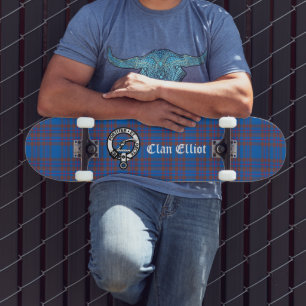 Skate Emblema da Crista do Clã Elliot & Tartan 